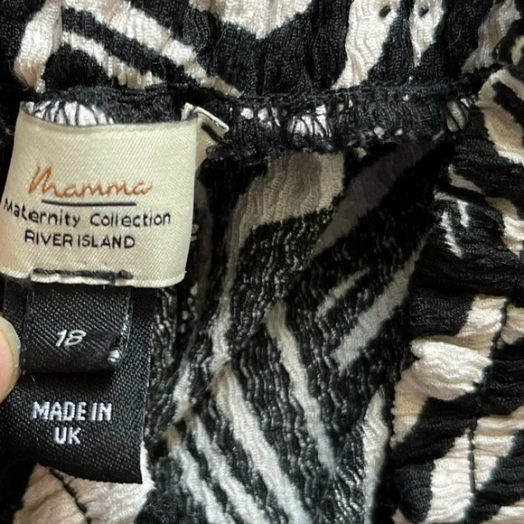 River Island Maternity Collection Zebra Print Loose Pants - Picture 6 of 7